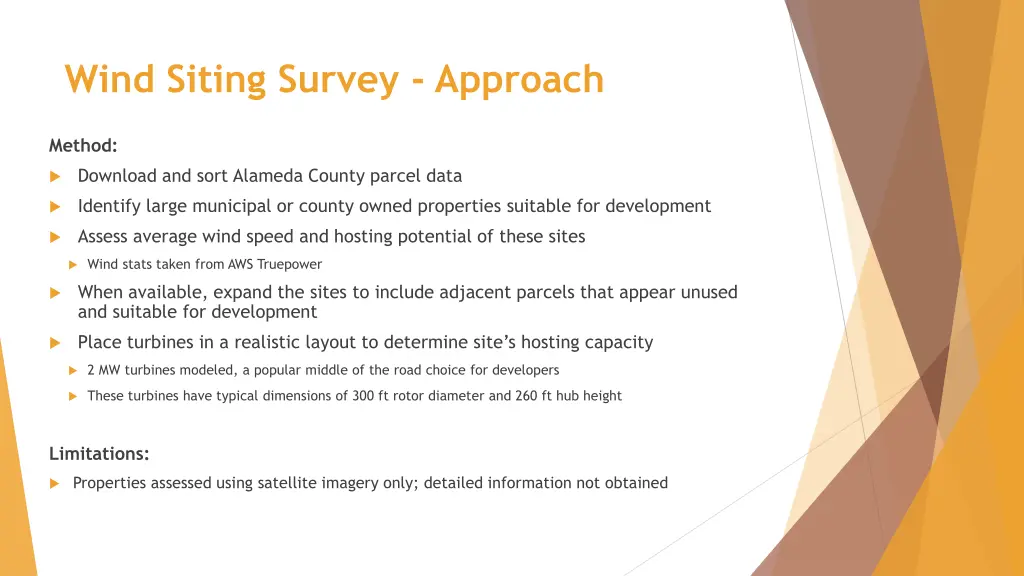 wind siting survey approach