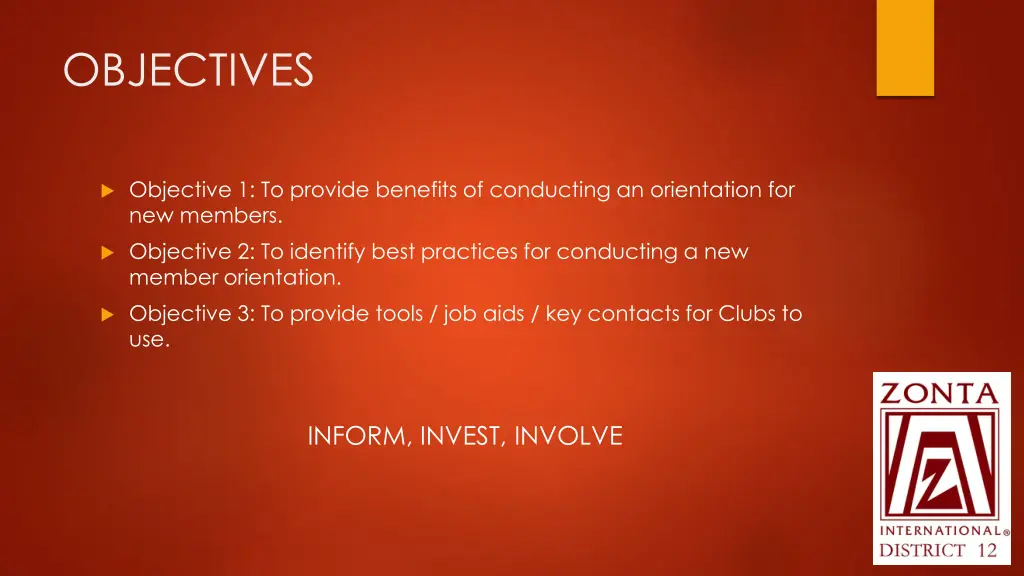 objectives