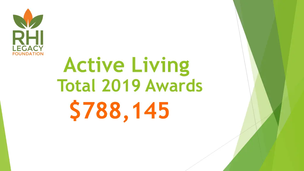 active living total 2019 awards 788 145