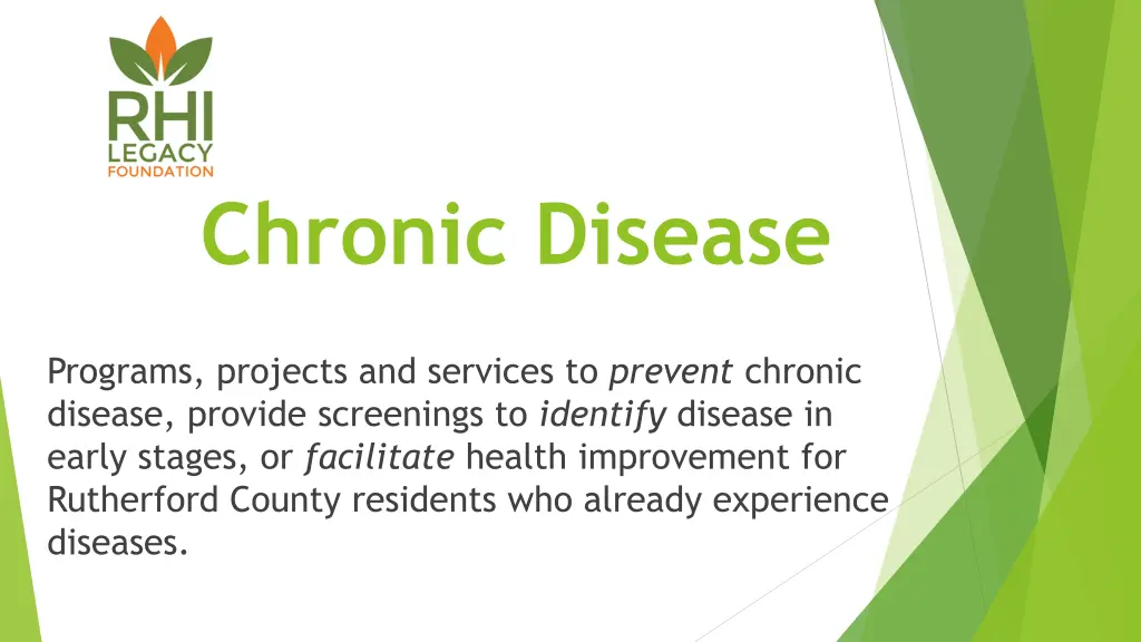 chronic disease