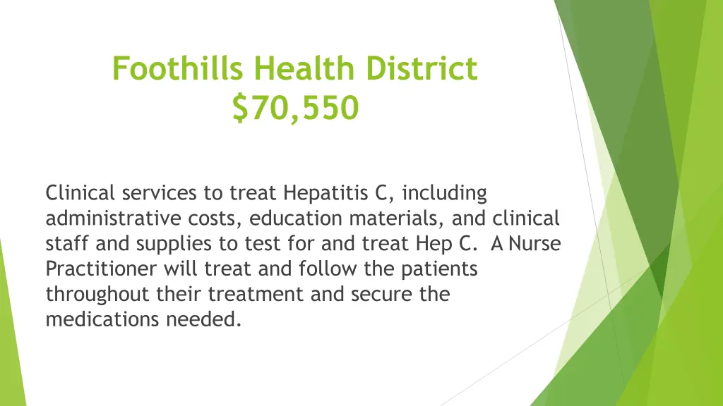 foothills health district 70 550