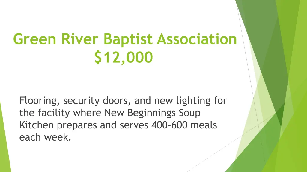 green river baptist association 12 000