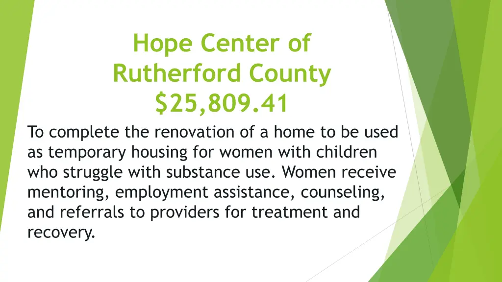 hope center of rutherford county