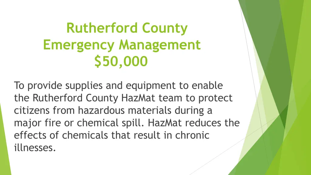 rutherford county emergency management 50 000