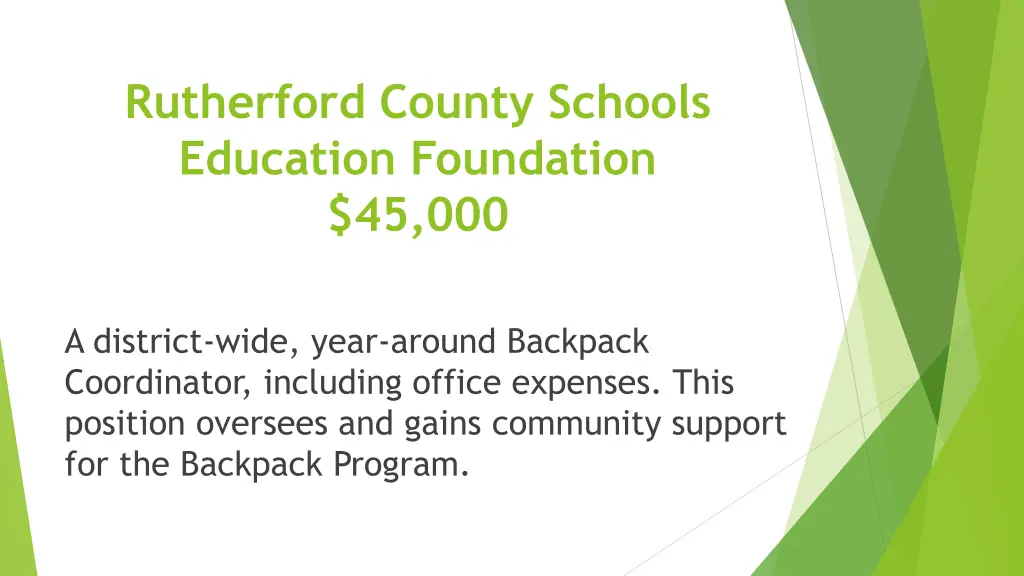 rutherford county schools education foundation