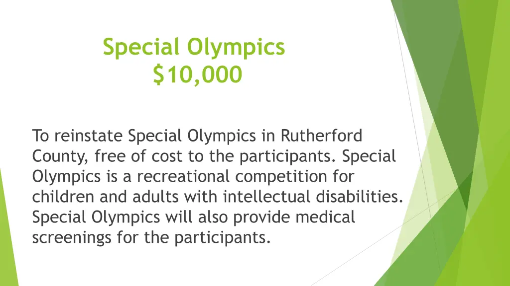 special olympics 10 000