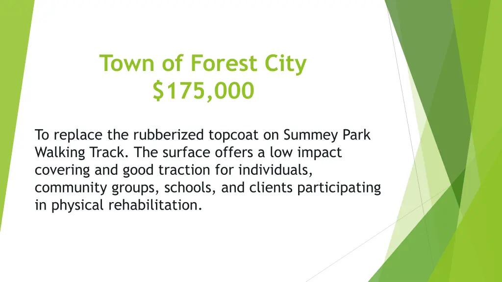 town of forest city 175 000