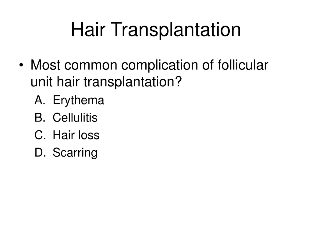 hair transplantation