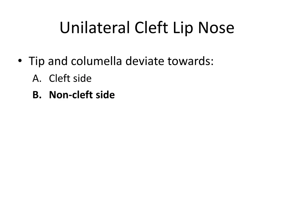 unilateral cleft lip nose 1