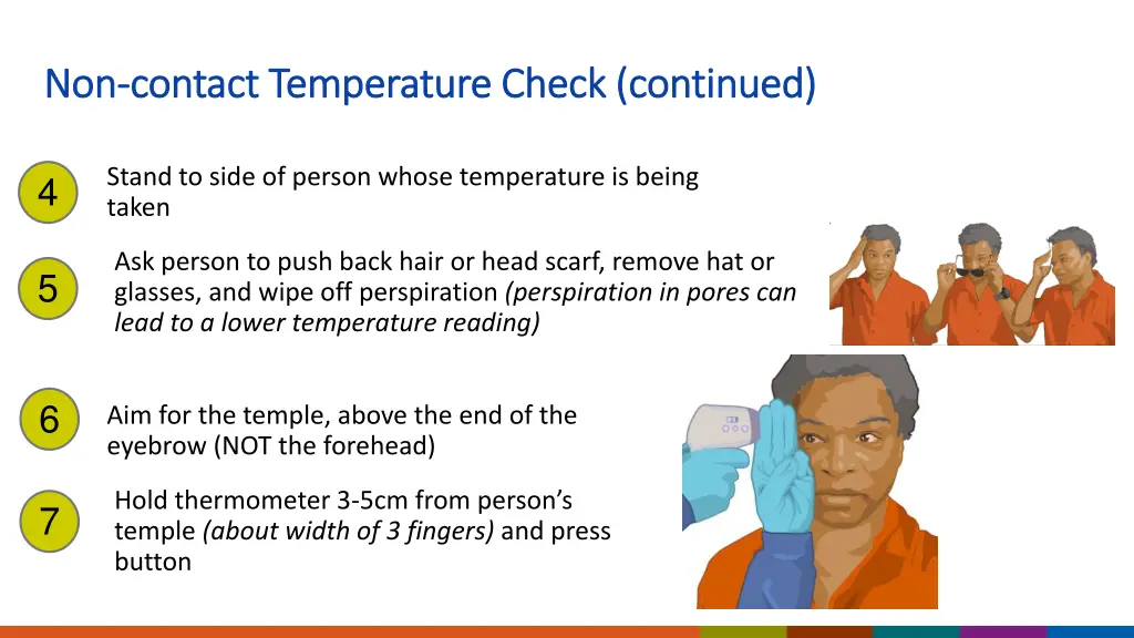 non non contact temperature check continued