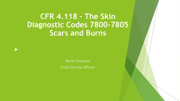 cfr 4 118 the skin diagnostic codes 7800 7805