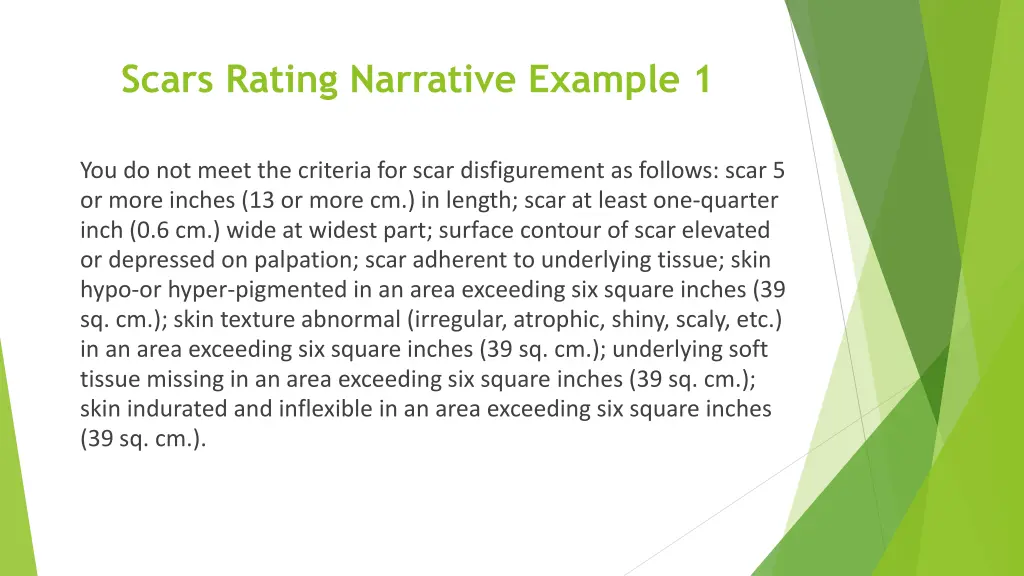 scars rating narrative example 1 1