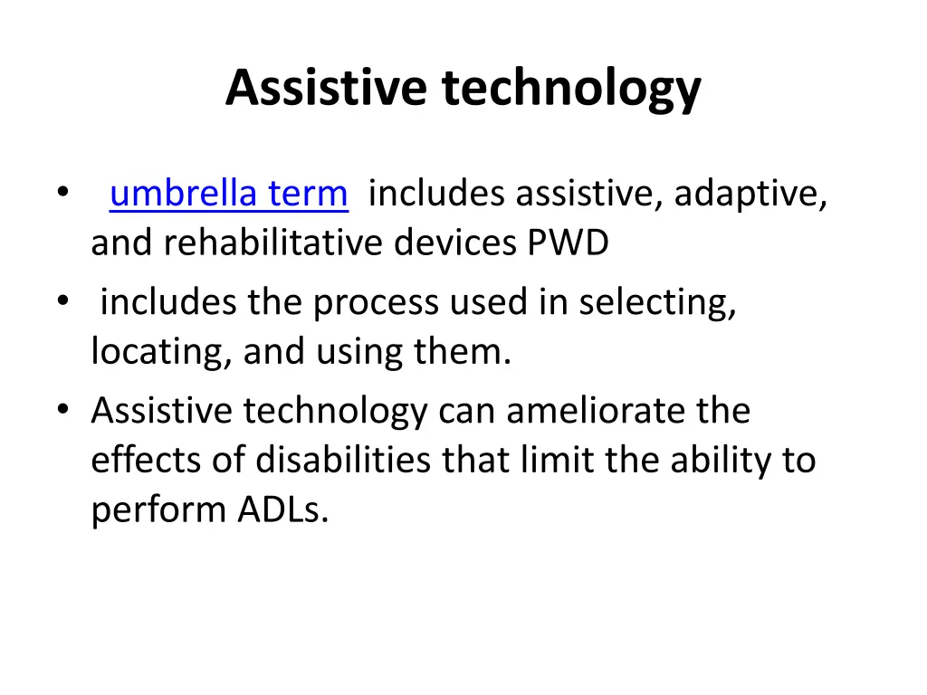 assistive technology