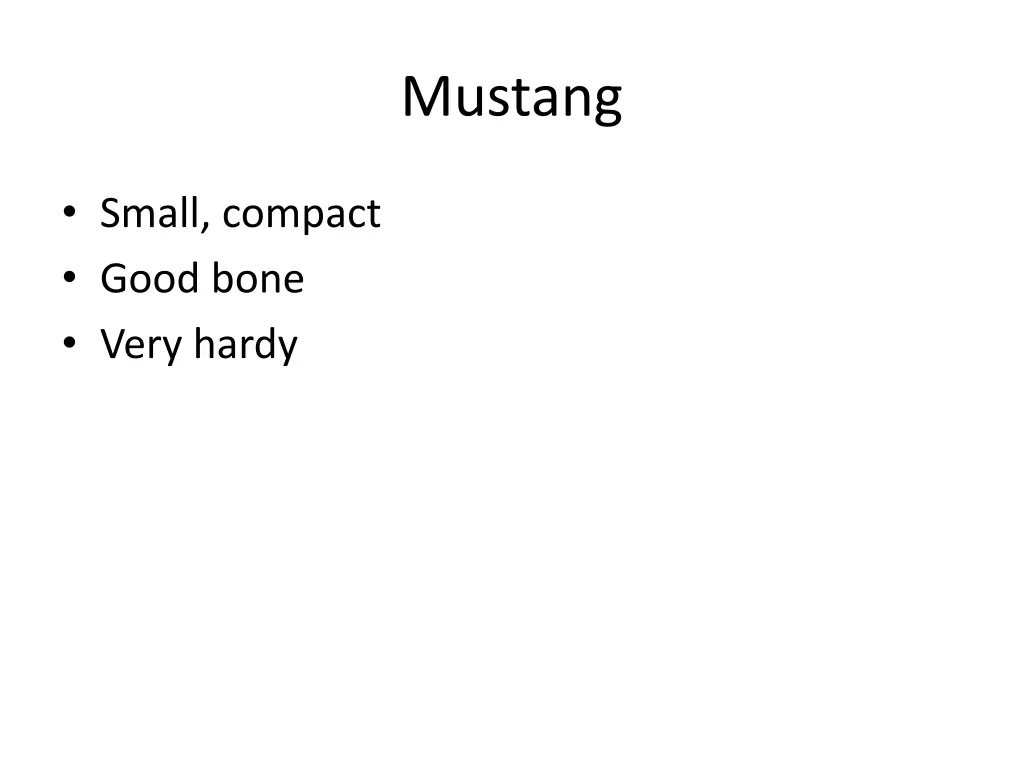 mustang