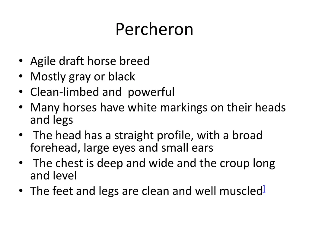 percheron