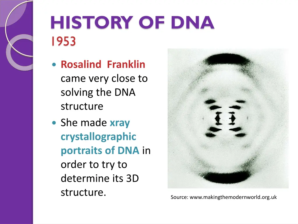 history of dna 1953