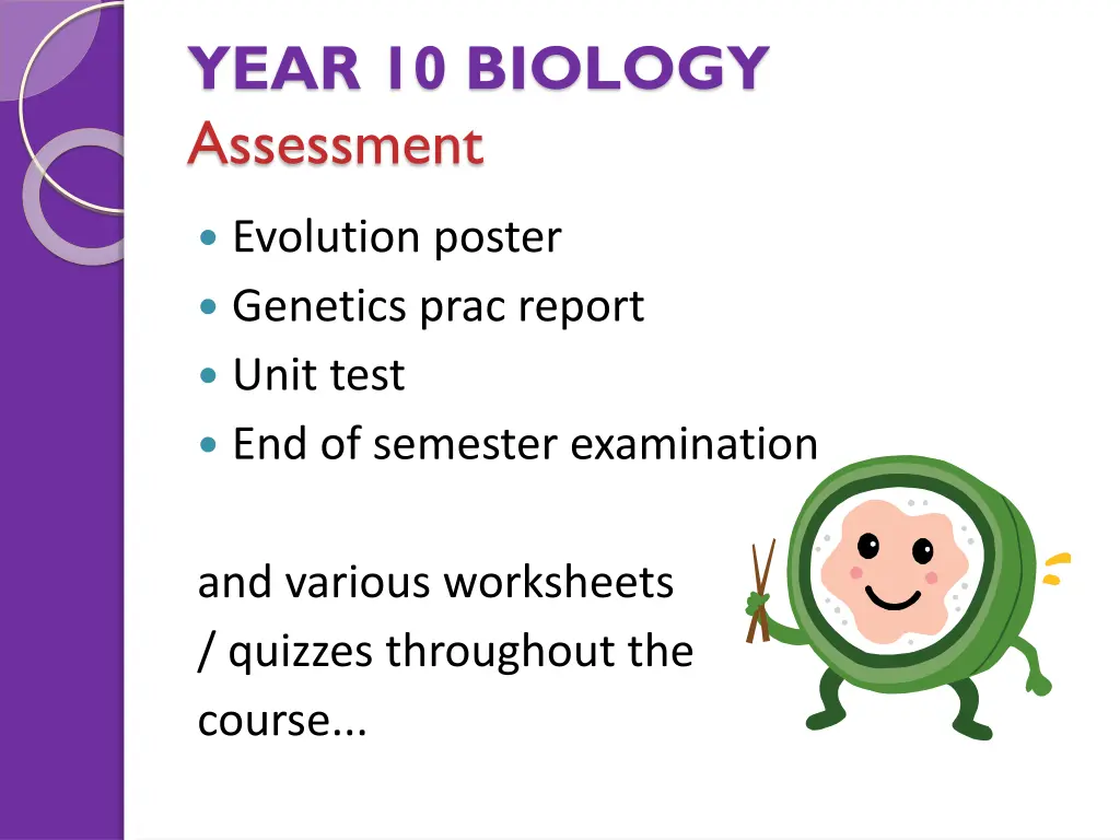 year 10 biology assessment