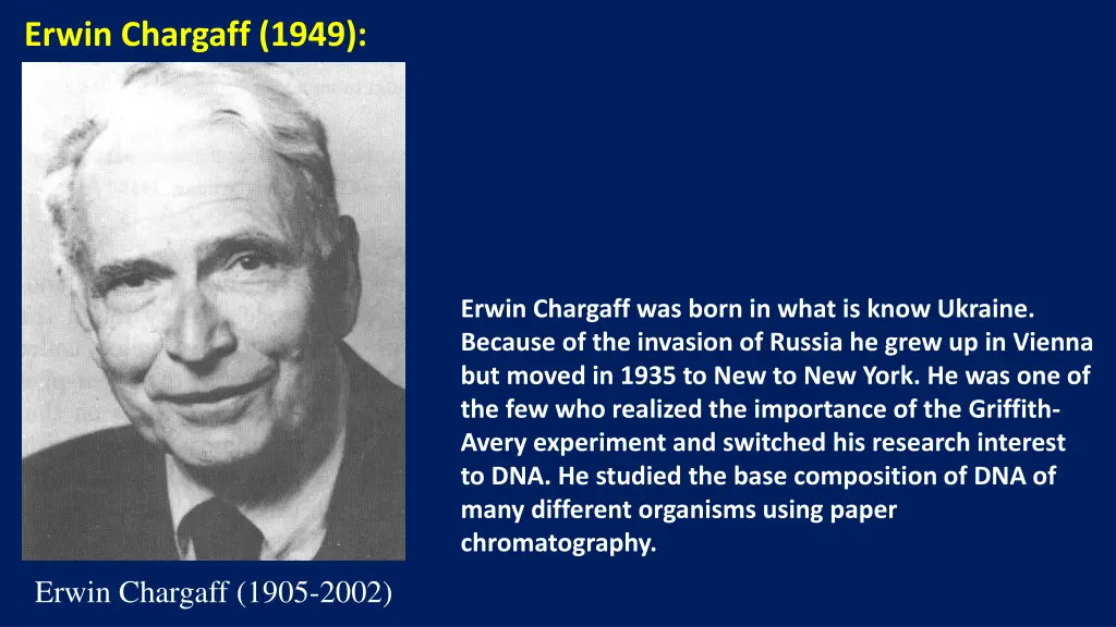 erwin chargaff 1949