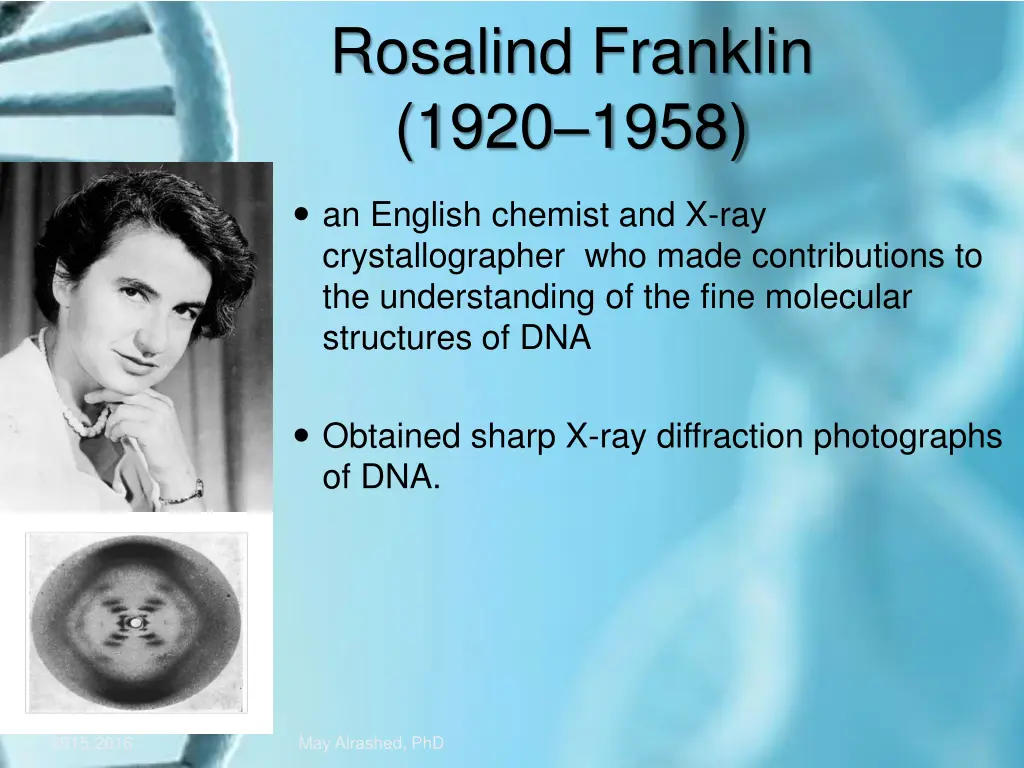 rosalind franklin 1920 1958