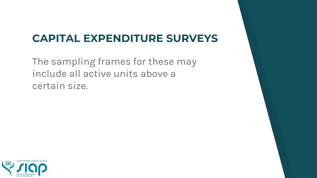 capital expenditure surveys