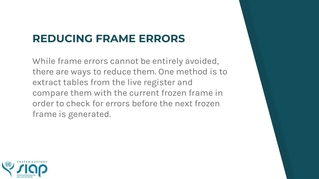 reducing frame errors