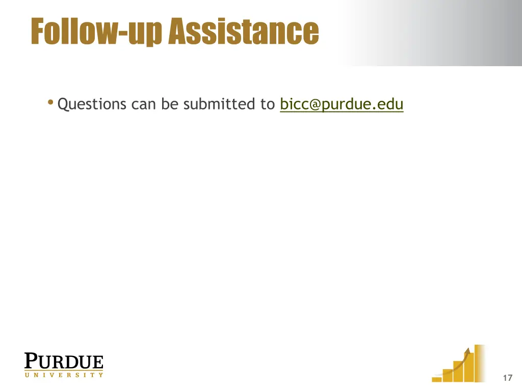 follow up assistance