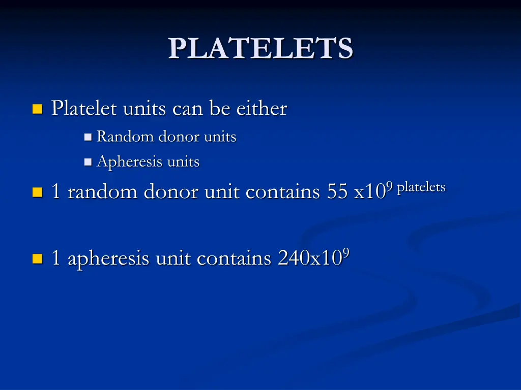 platelets