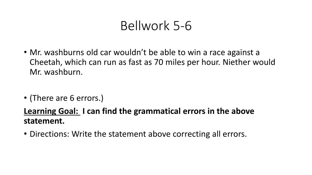 bellwork 5 6