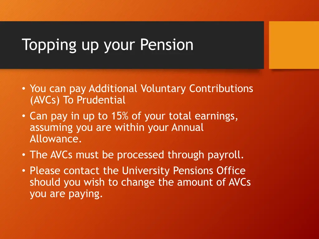 topping up your pension