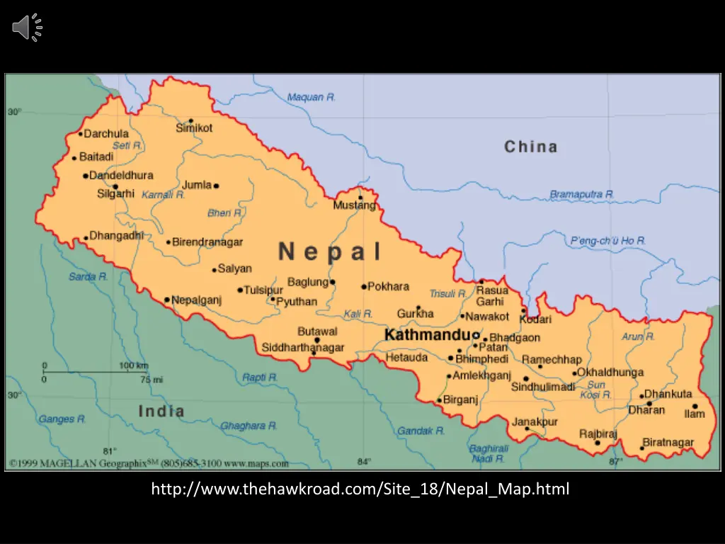 http www thehawkroad com site 18 nepal map html