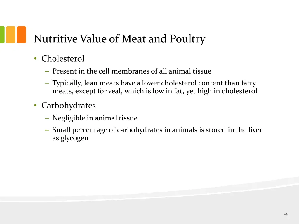 nutritive value of meat and poultry 2