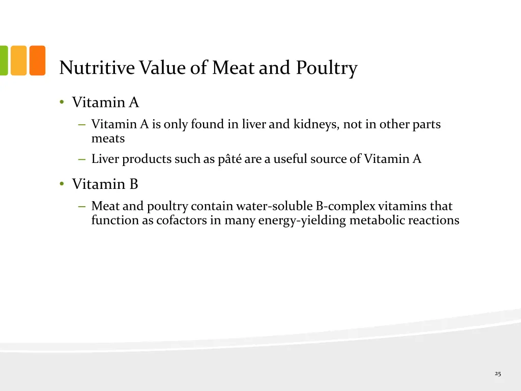 nutritive value of meat and poultry 3