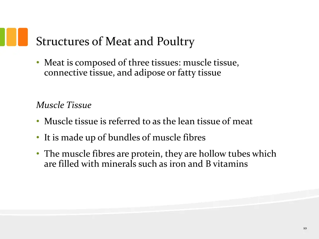 structures of meat and poultry 1