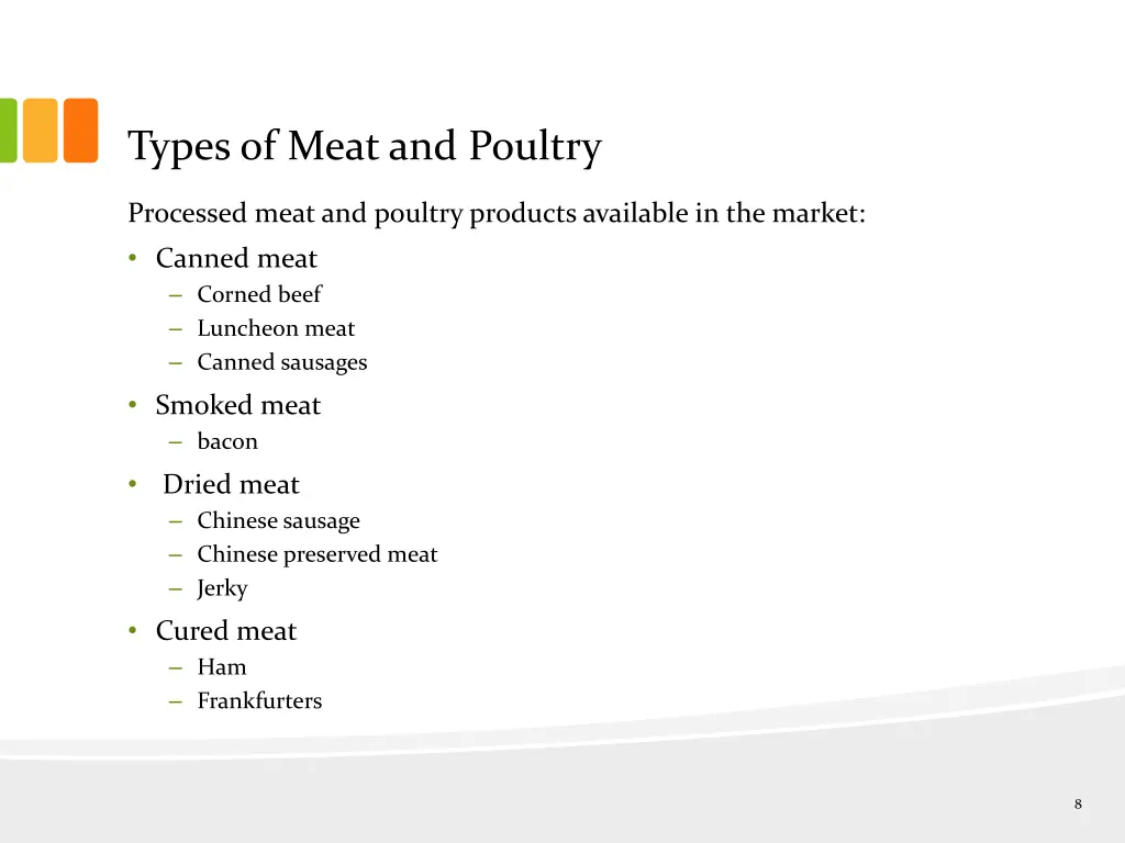 types of meat and poultry 2