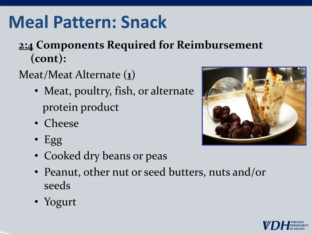 meal pattern snack 1