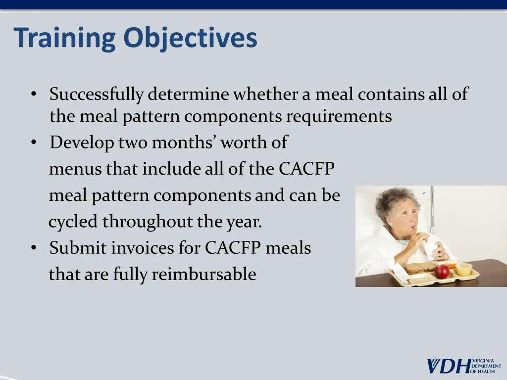 training objectives