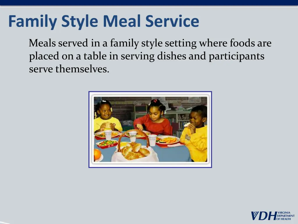 family style meal service