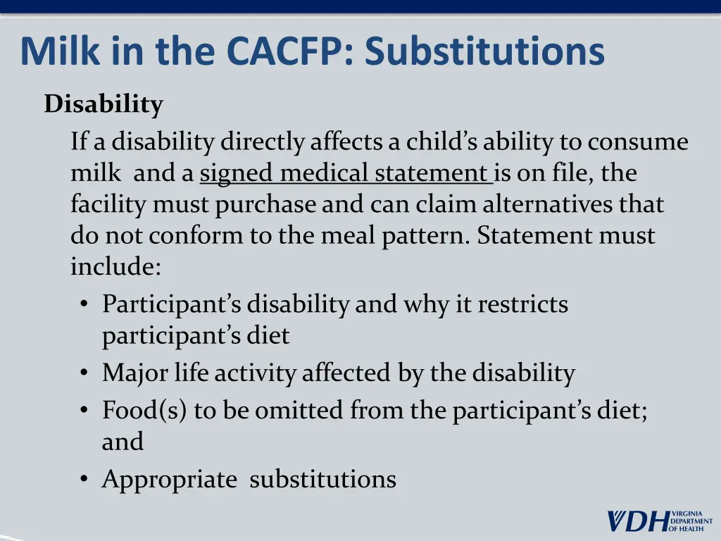 milk in the cacfp substitutions 1