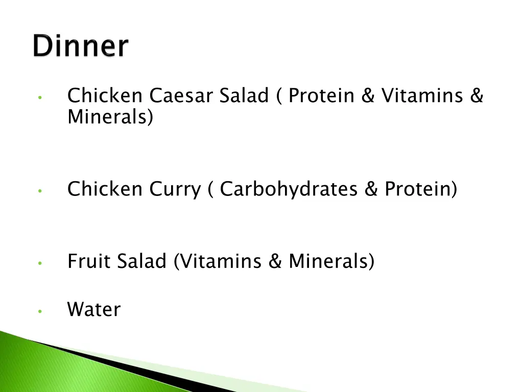 chicken caesar salad protein vitamins minerals