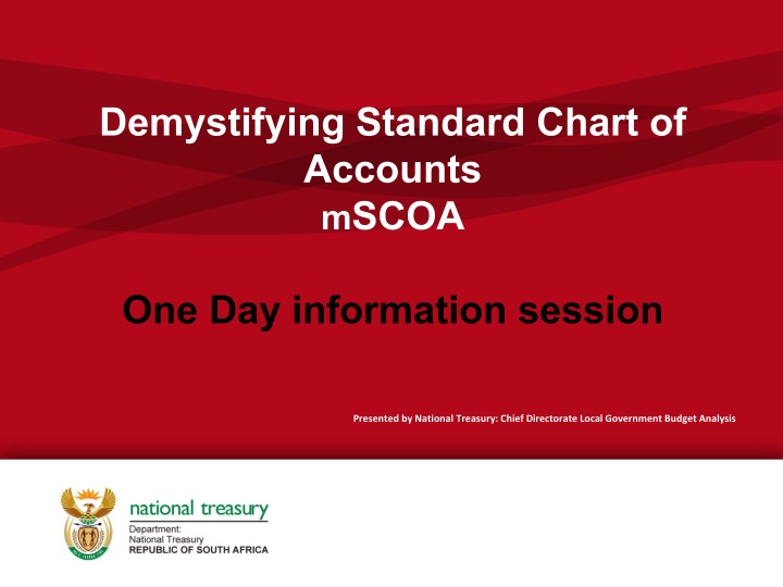 demystifying standard chart of accounts m scoa