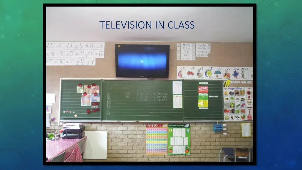 television in class