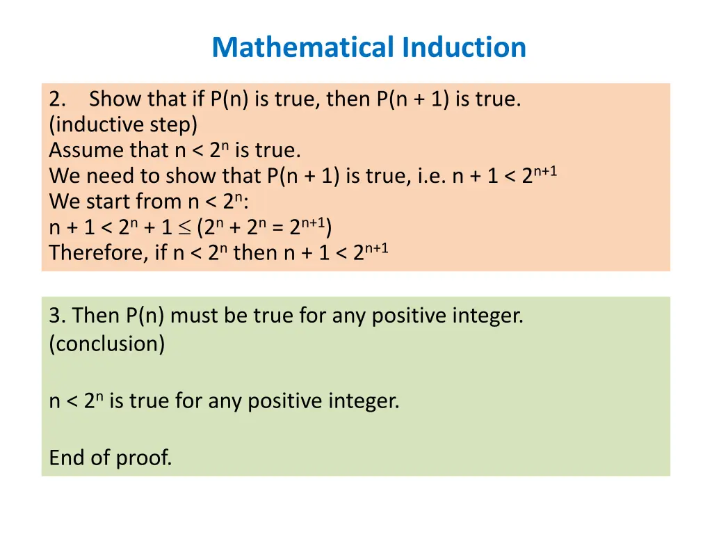 mathematical induction 1