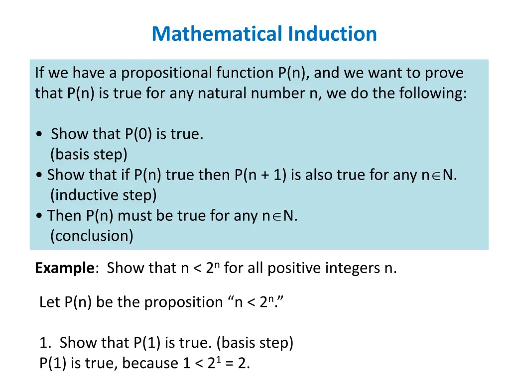 mathematical induction