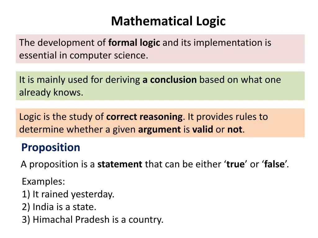 mathematical logic