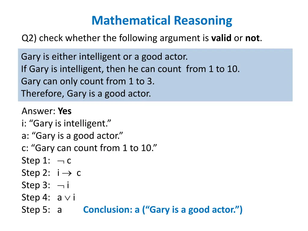 mathematical reasoning 3