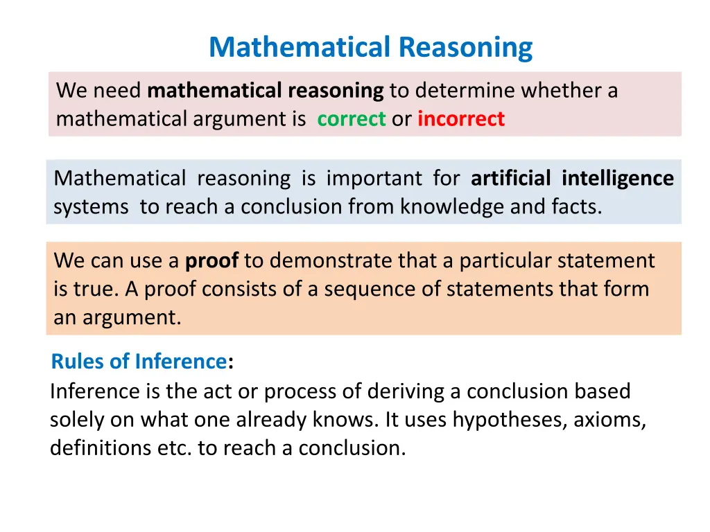 mathematical reasoning