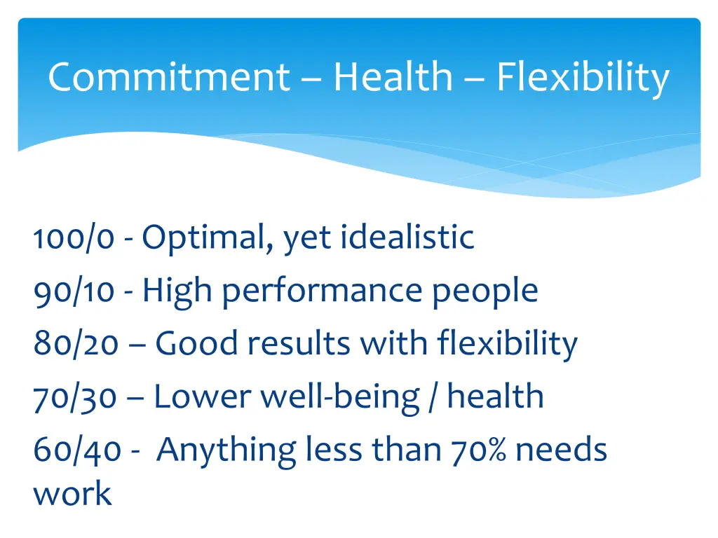 commitment health flexibility