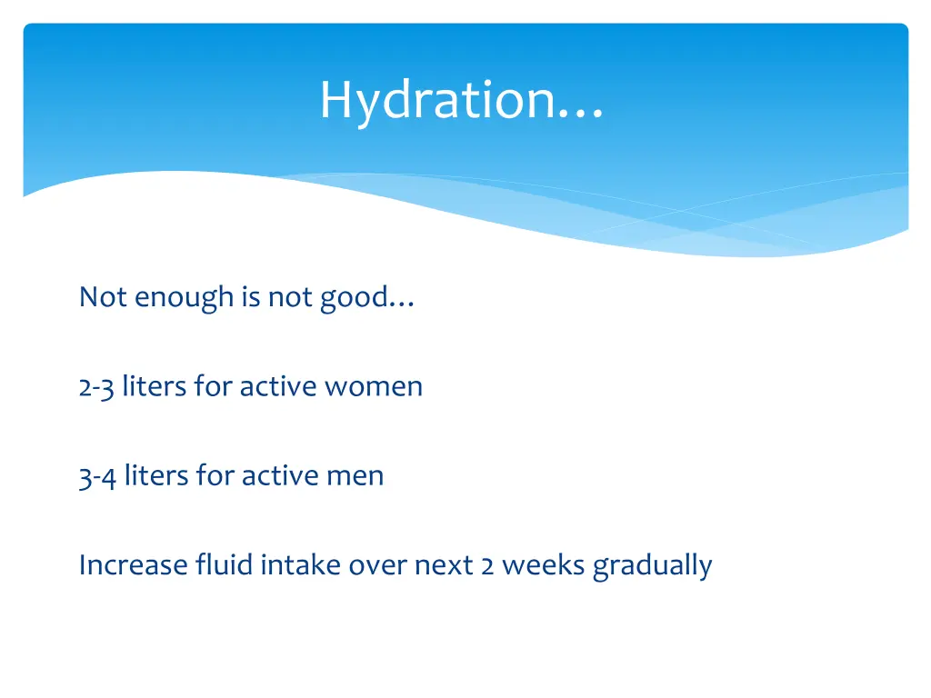 hydration