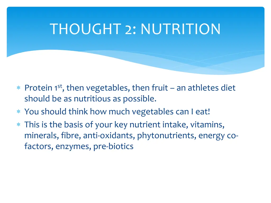 thought 2 nutrition