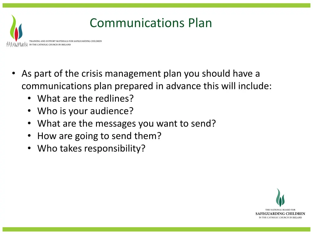 communications plan 1